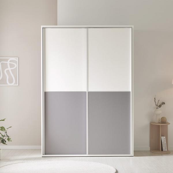 마이룸 1400 E0등급 자동댐퍼 내부포함 슬라이딩 옷장 비스포크 전신거울 미닫이장