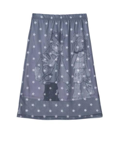 YB x Oliwa Star Print Mesh Graphic Skirt