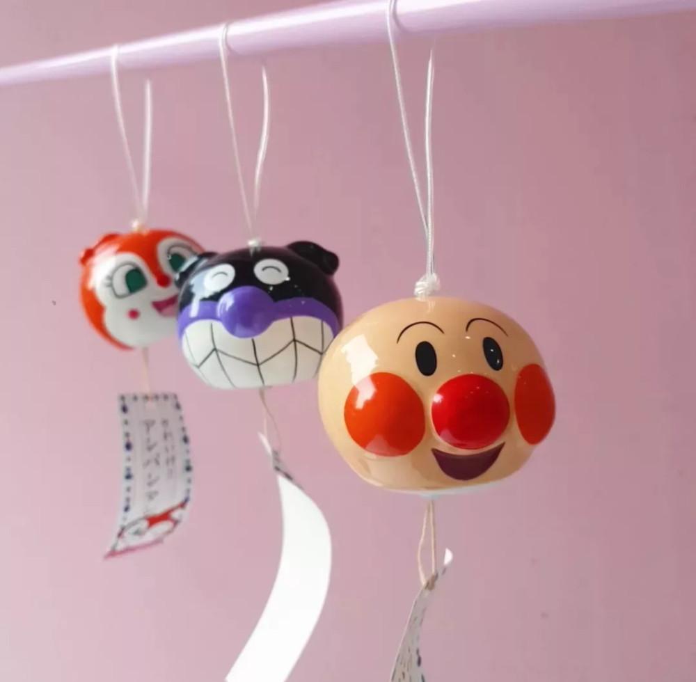 [중고] 레어 호빵맨 세균맨 짤랑이 풍경 풍령 후우링