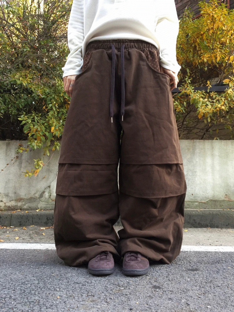 [주문폭주] 하이디 패턴 포켓 벌룬 팬츠 (2color) - 남여공용