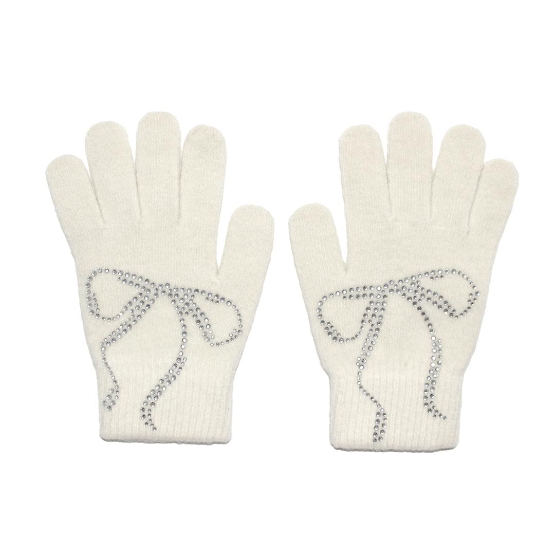 ribbon short gloves (ivory)