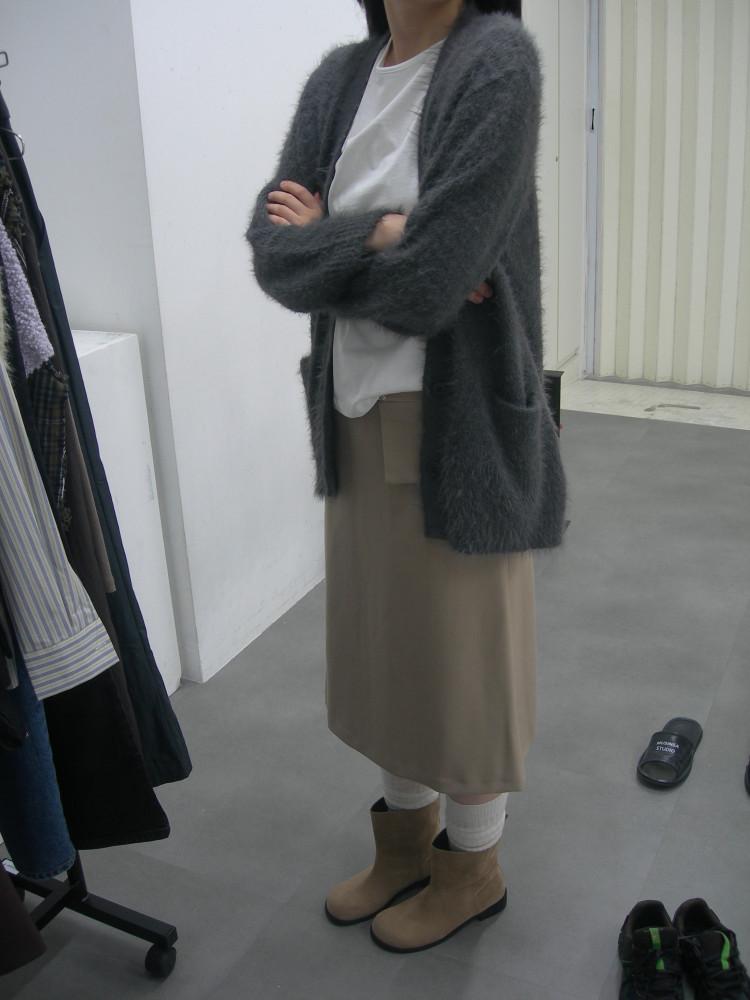 OUR CARDIGAN 아워 브러쉬 가디건 (charcoal)