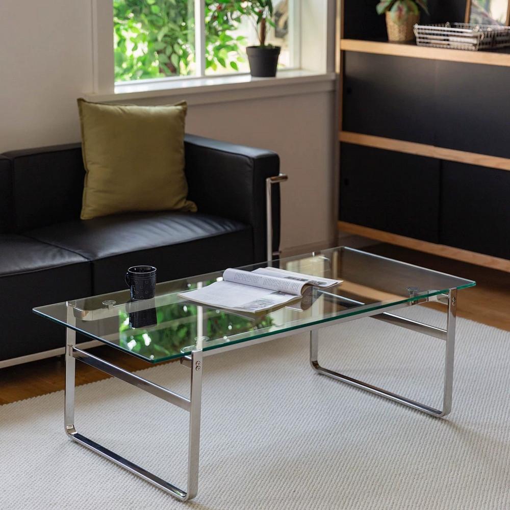 미드센츄리거실테이블 강화유리테이블 거실좌탁
