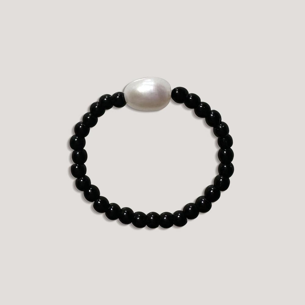 [어리틀티클] 이브닝 듀 - 비즈반지 단품