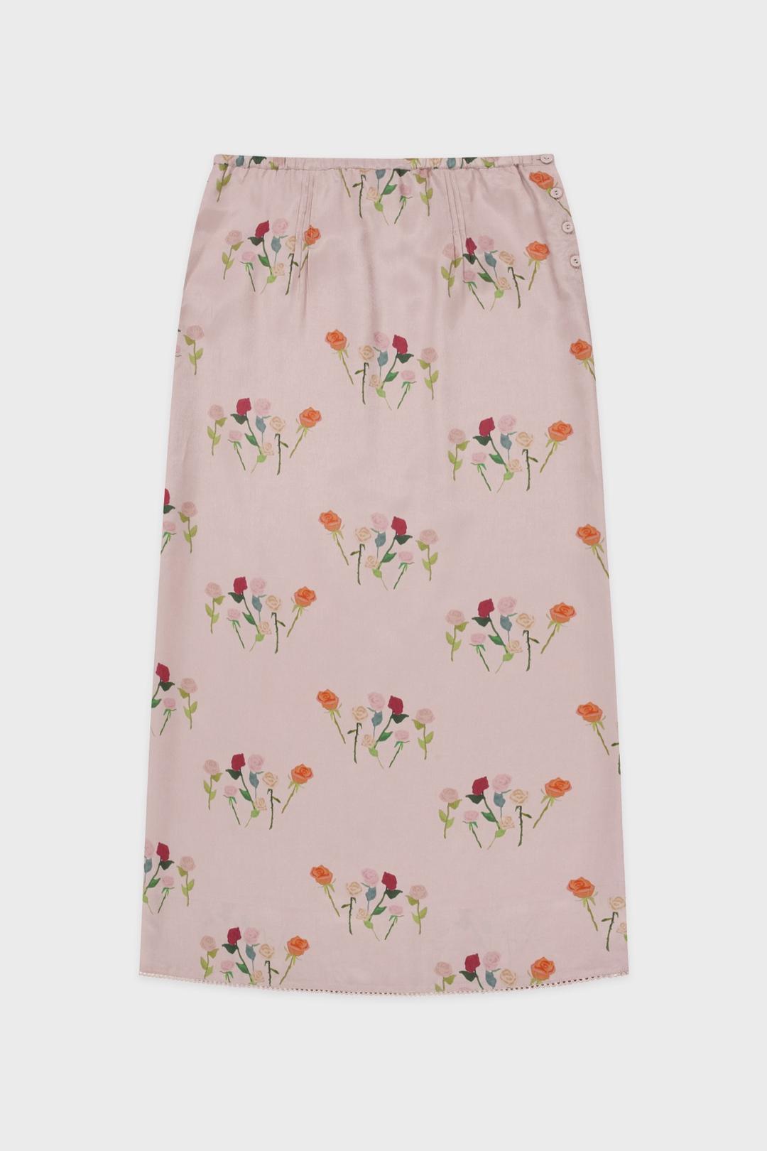 Sinoon Texture Flower Skirt (Pink)