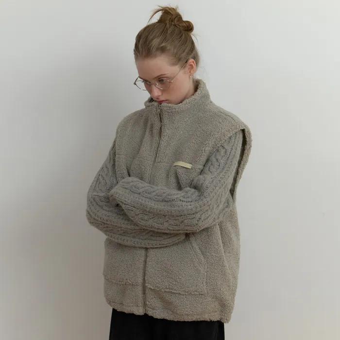 Ewe fleece vest (gray)
