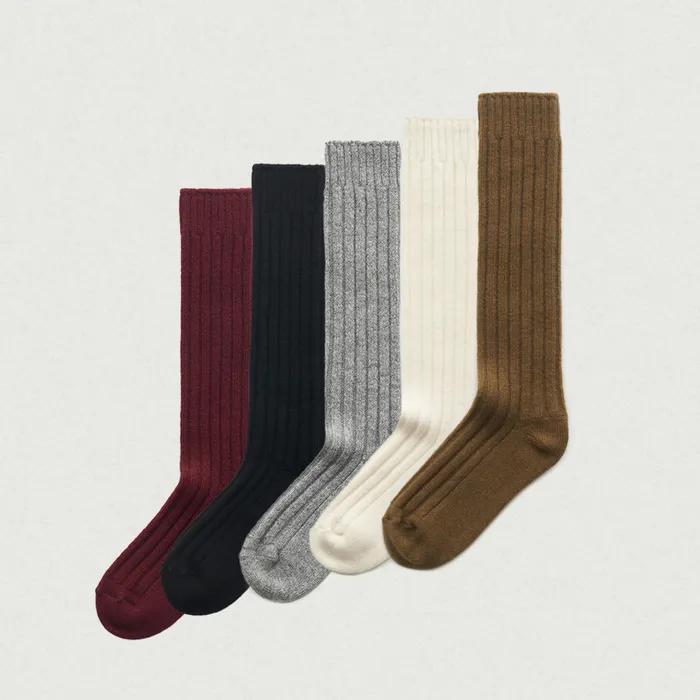 Moss Wool Knit Socks_5Color