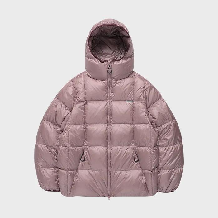 HOODED DUCK DOWN JACKET PINK
