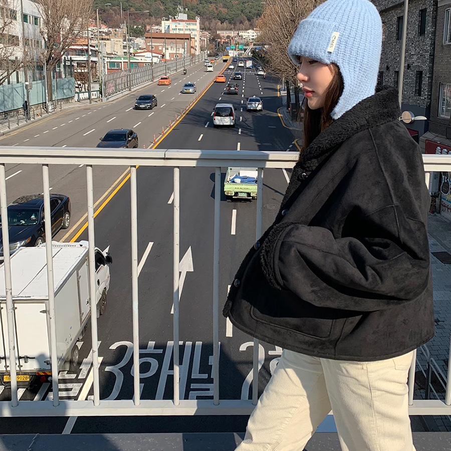 [premium] [WONT] 로그 리버시블 무스탕