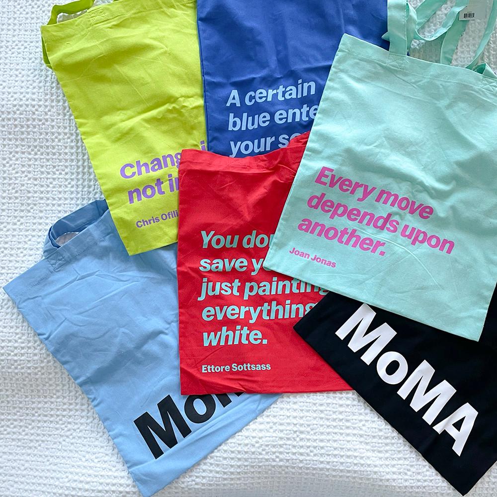 [색상추가] [10색상] 모마 스토어 아티스트 토트 에코백 Artist Quote Totes
