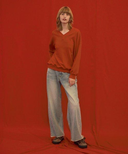 Vintage Washed Pants Blue