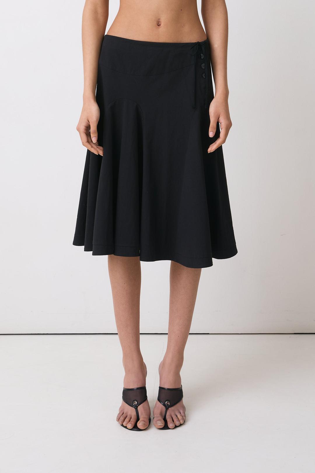 The Missy Midi Skirt, Onyx - Onyx / XS