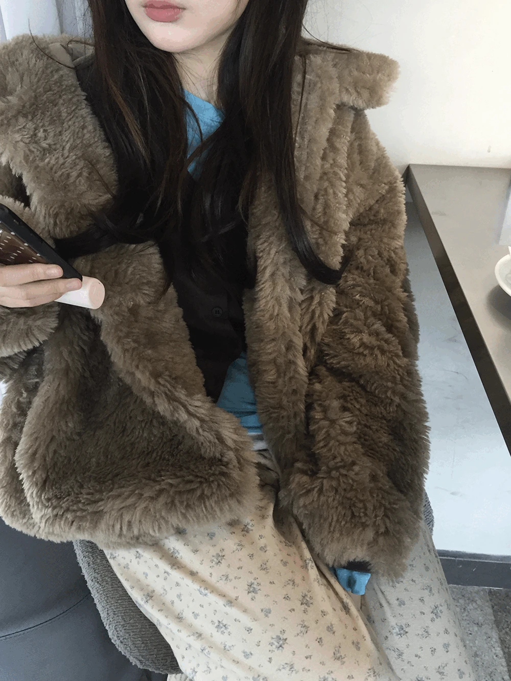 포우 시어링 카라 퍼자켓 (2c)