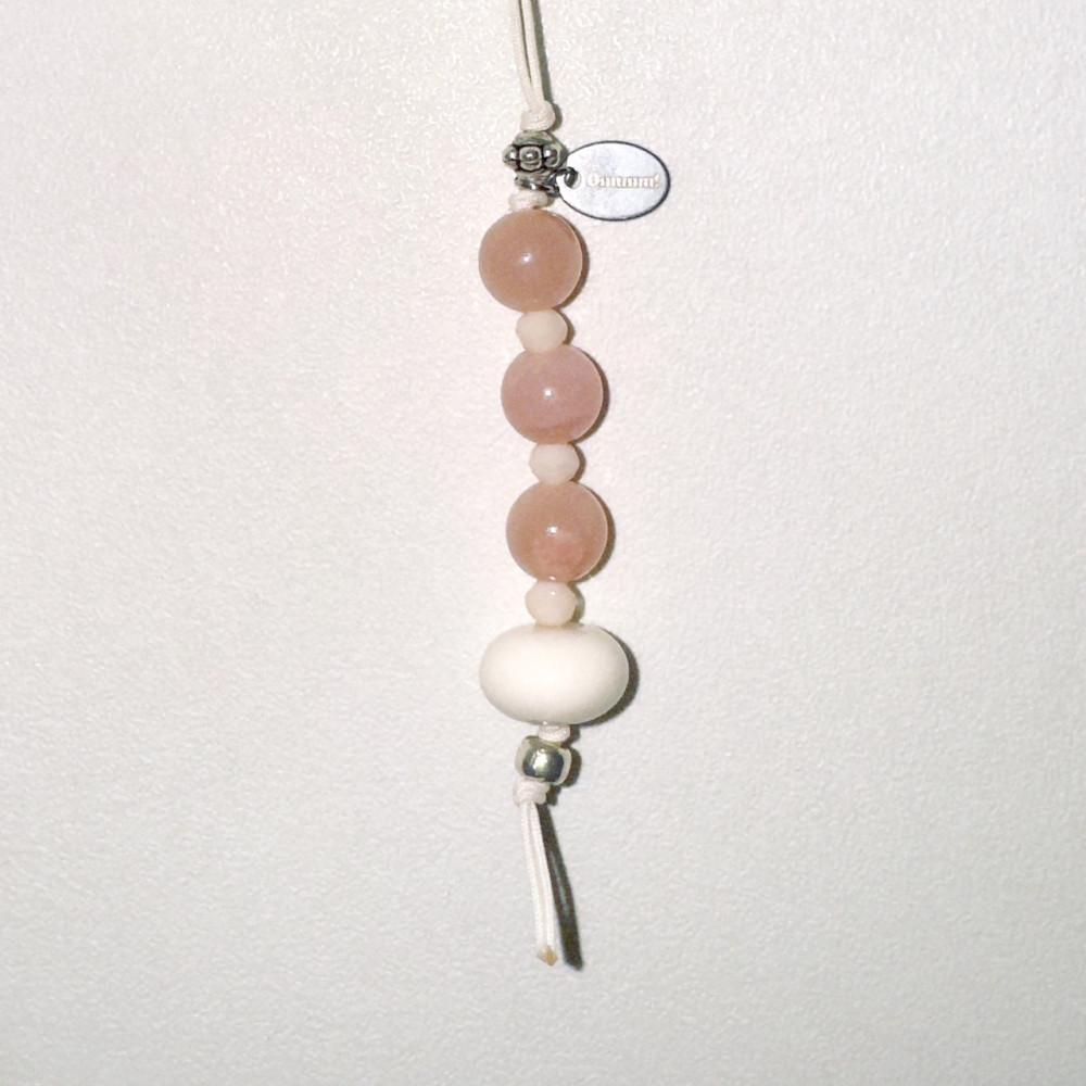 오무무 bold pink ball keyring 볼드 핑크 옥 원석 매듭 키링