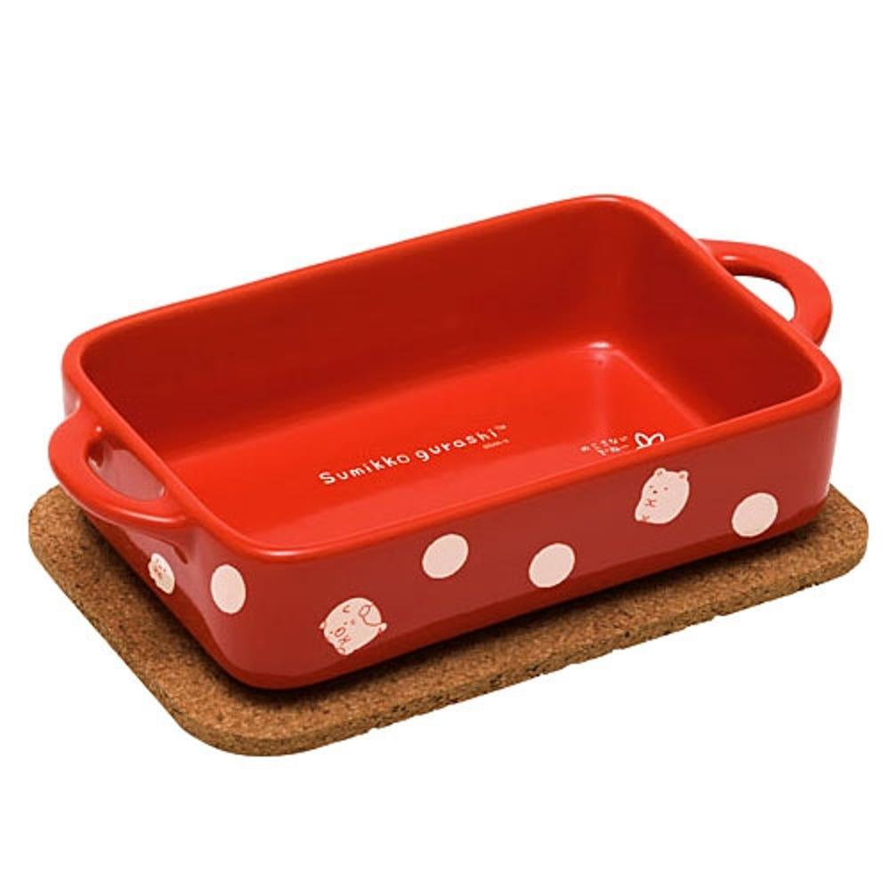 (일) 스밋코구라시 그라탕접시 코르크 매트 Set /오븐 전자렌지 OK/그라탕 리조또 스파게티