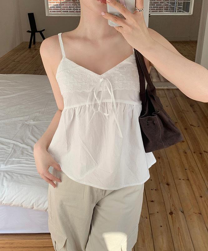 니어웨어 인디고 핀턱 나시/하객룩/끈나시/레이어드나시/여행/리본나시/바캉스/휴가룩/핀턱나시/나시블라우스