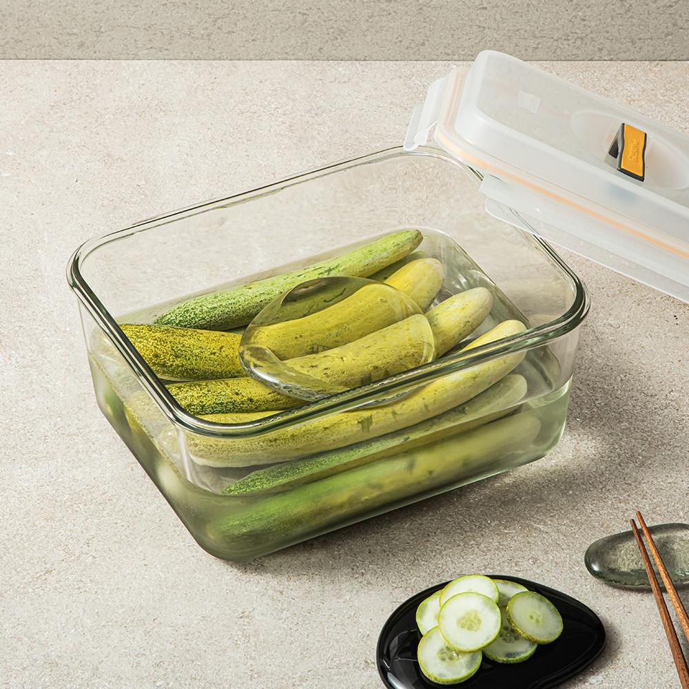 글라스락 유리 누름돌 중형(투명) 1개