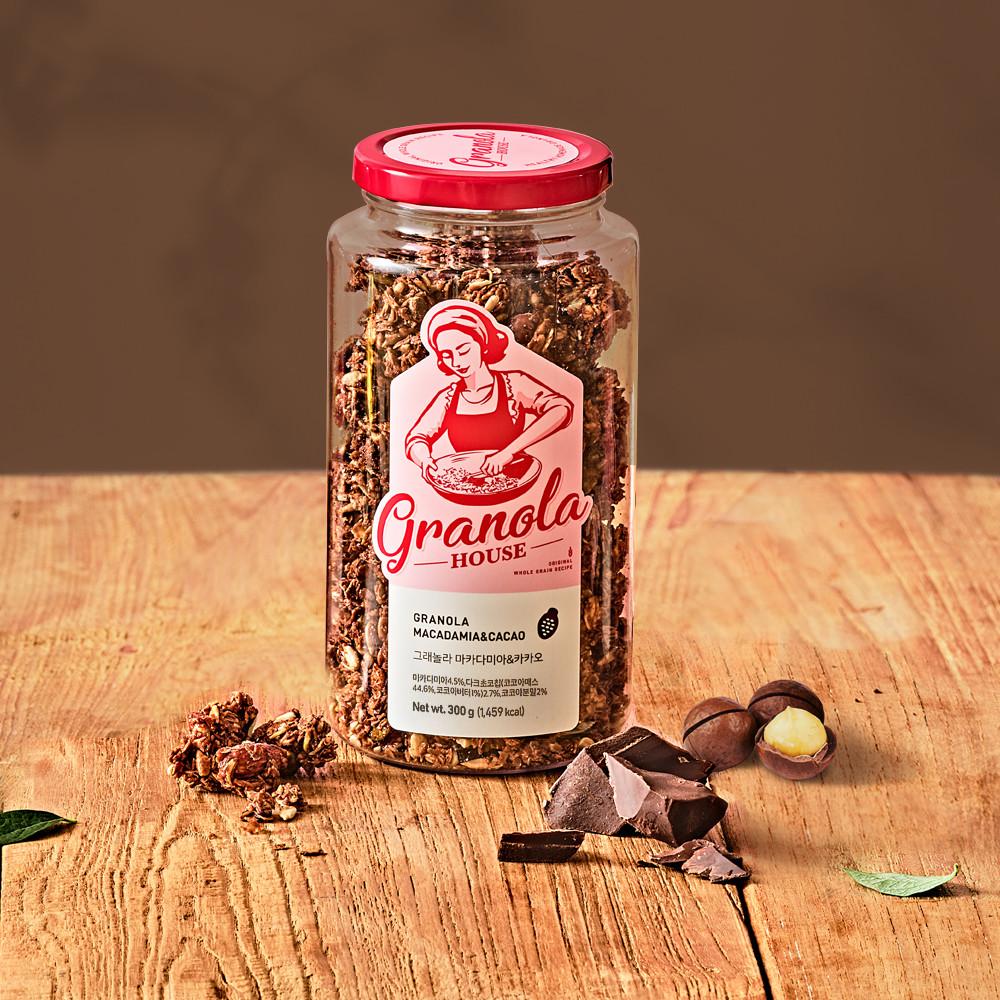그래놀라하우스 마카다미아&카카오 300g 수제 그래놀라 [원산지:상세설명에 표시]