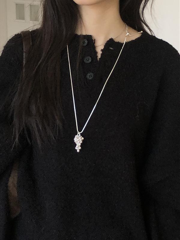 블렘토 그레이프 실버 Necklace