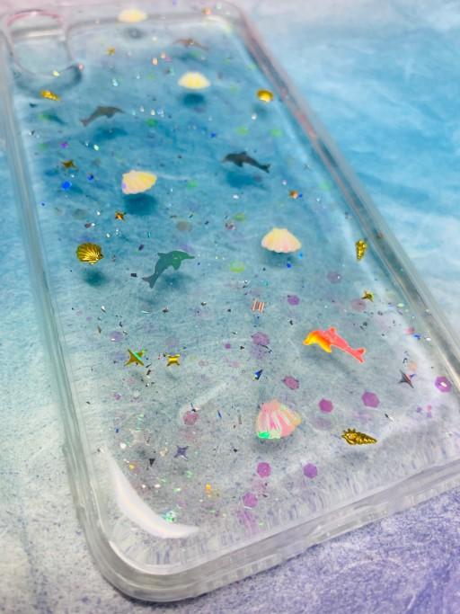 🔥여름인기‼️🐬바다 돌고래 실버 폰케이스✨