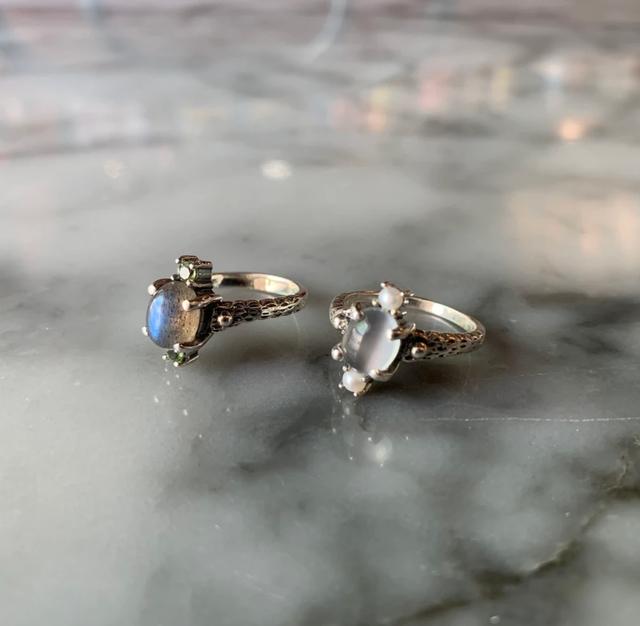 three stone ring (2 type)