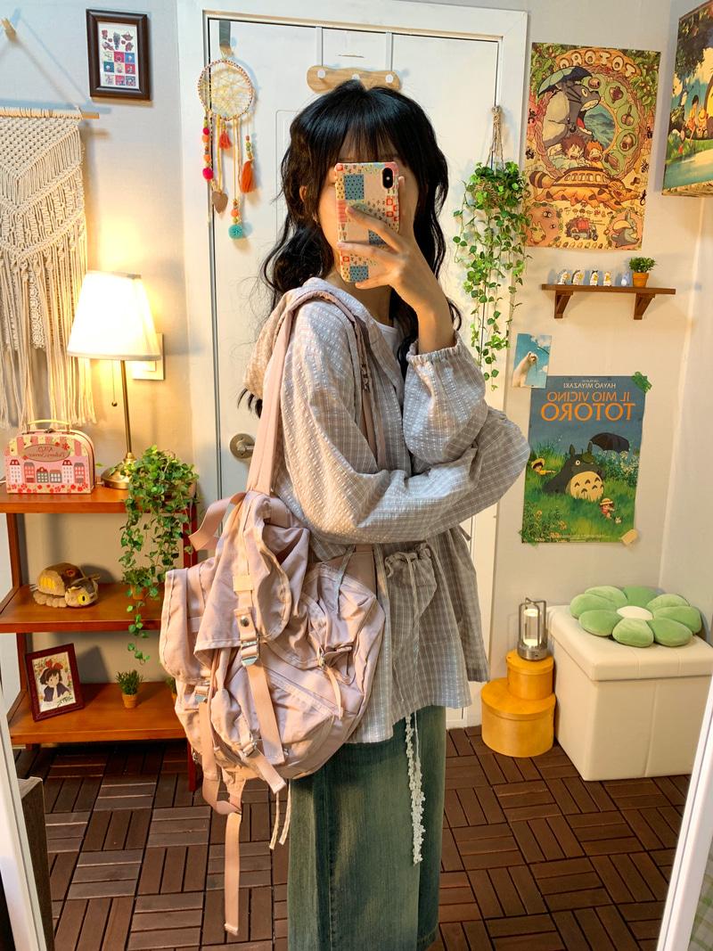 Powder three pocket backpack ( 2 color )