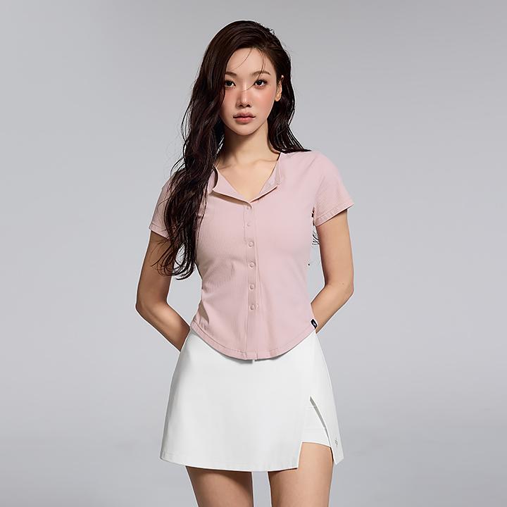 소프트 텐션 골지 버튼업 가디건