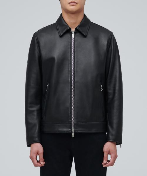 램스킨 싱글 라이더 재킷 [블랙]