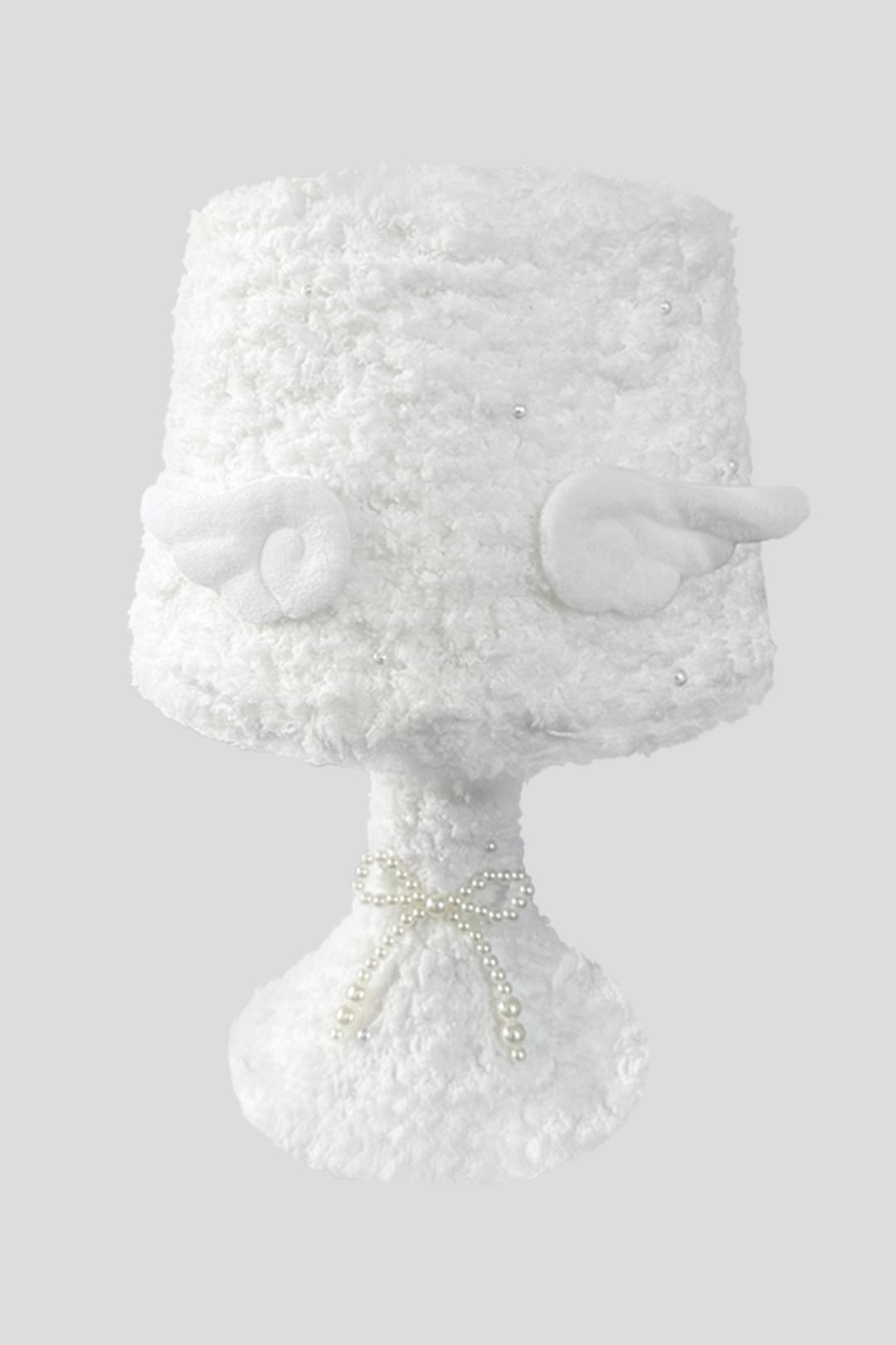 Fuzzy lamp_ Angel (White)