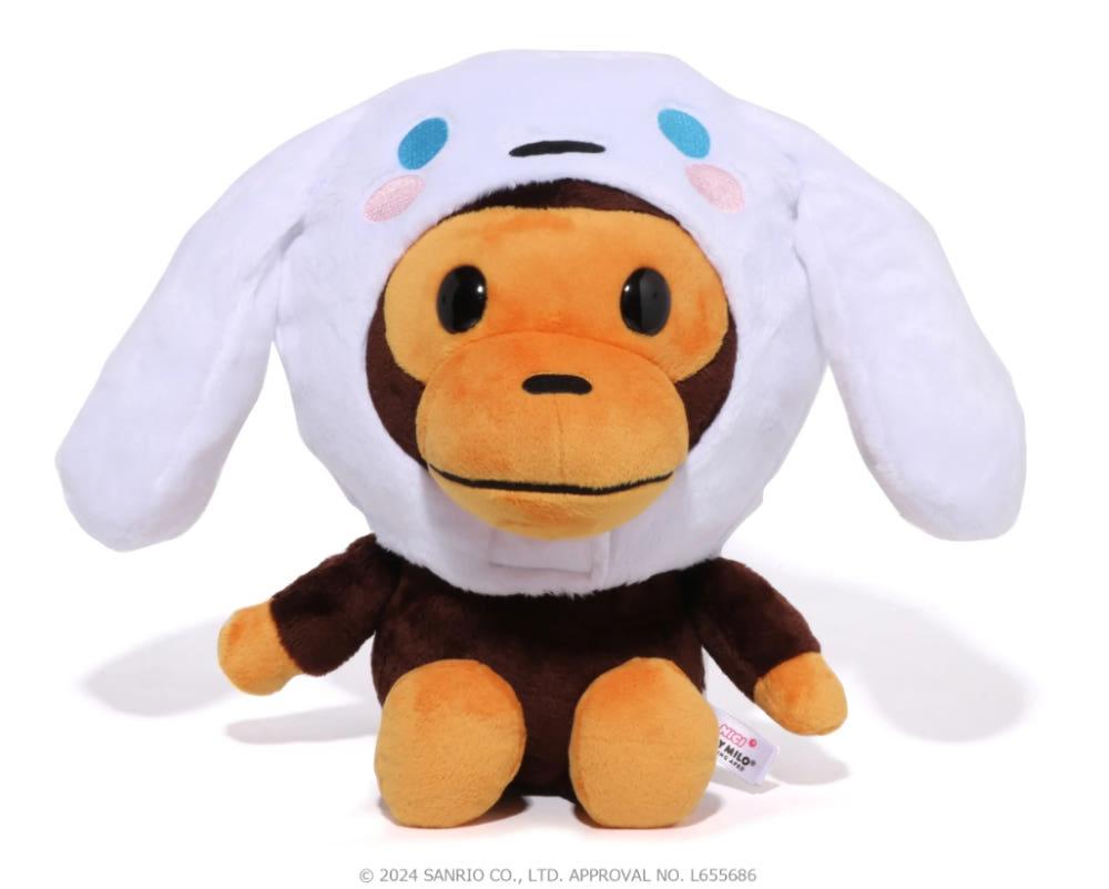 (베이프정품) 베이프 베이비 마일로 산리오 BABY MILO x SANRIO CINNAMOROLL PLUSH DOLL