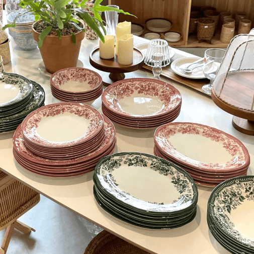 클레이탄 빈티지 엔틱 접시