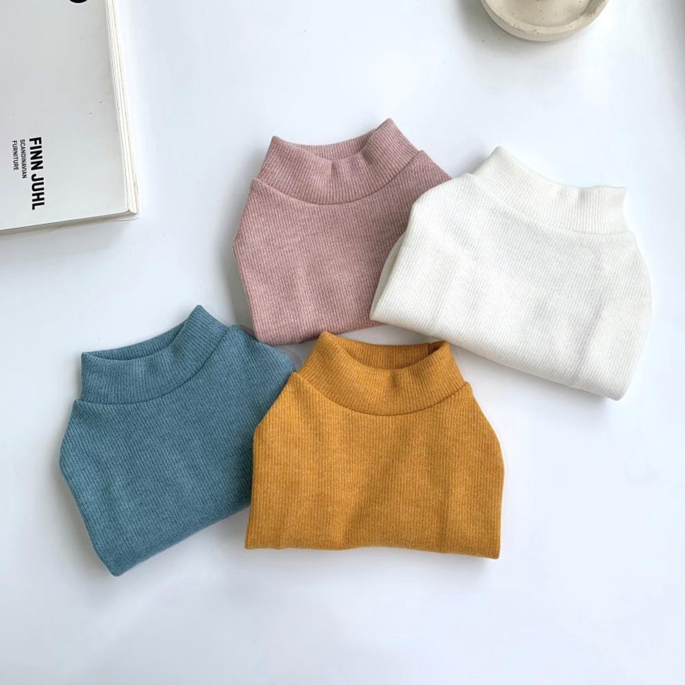 애견 옷 데일리 무지 목폴라 티셔츠 S-XL