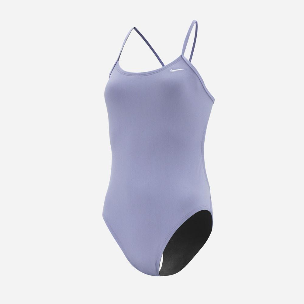 나이키 수영복 앤서 컷아웃 자수로고 NESSA018-570 옥시즌퍼플