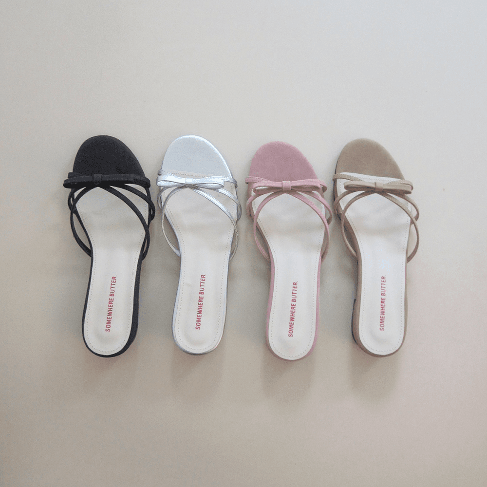 Sally ribbon mule - 4color