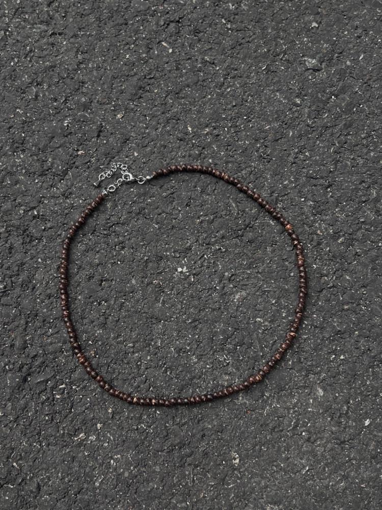 [자체제작]코코넛 우드 초커 목걸이