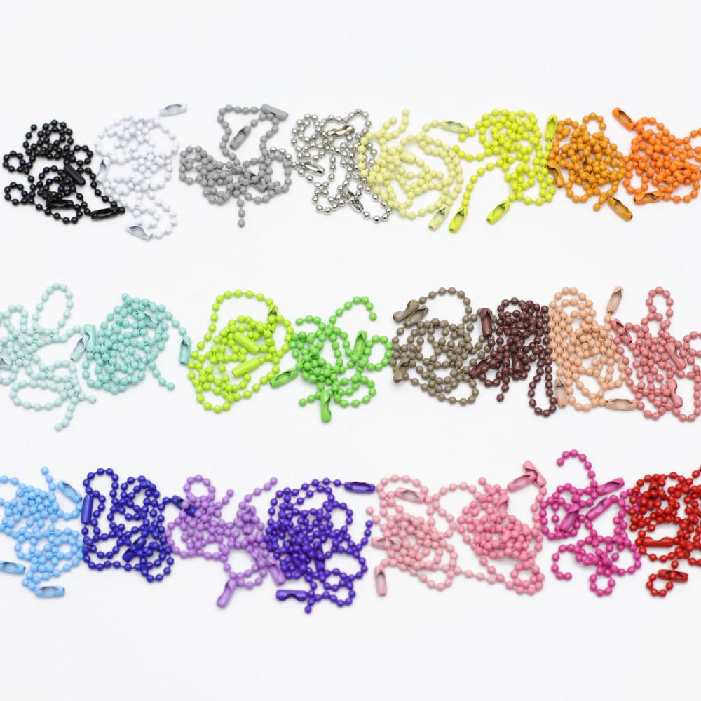 도매 컬러 군번줄 볼체인 100g (약85-90개) 키링재료 만들기 악세사리부자재