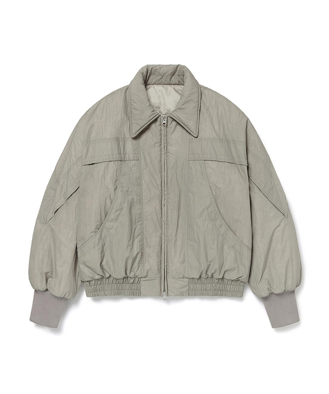 Oversize Flap Flight Jacket (Dark Beige)