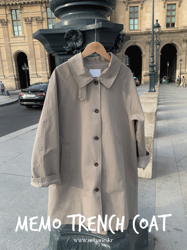 어베인 💕URBANE MADE💕 메모 가을 하프 롱 트렌치 코트 (2c)