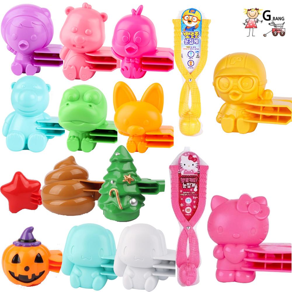 오리집게 뽀로로 헬로키티 산리오 눈집게 캐릭터 눈사람 만들기 장난감