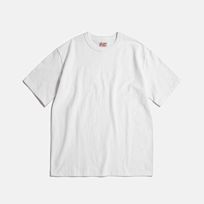 Tompkins Loopwheeled Tubular Tee White