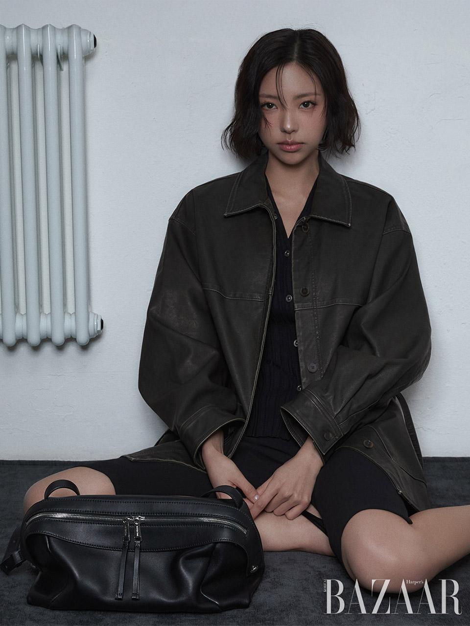 [예약판매 /3월 4일 순차배송] Washed Faux Leather Shirt Jacket KL6SJ3470_10