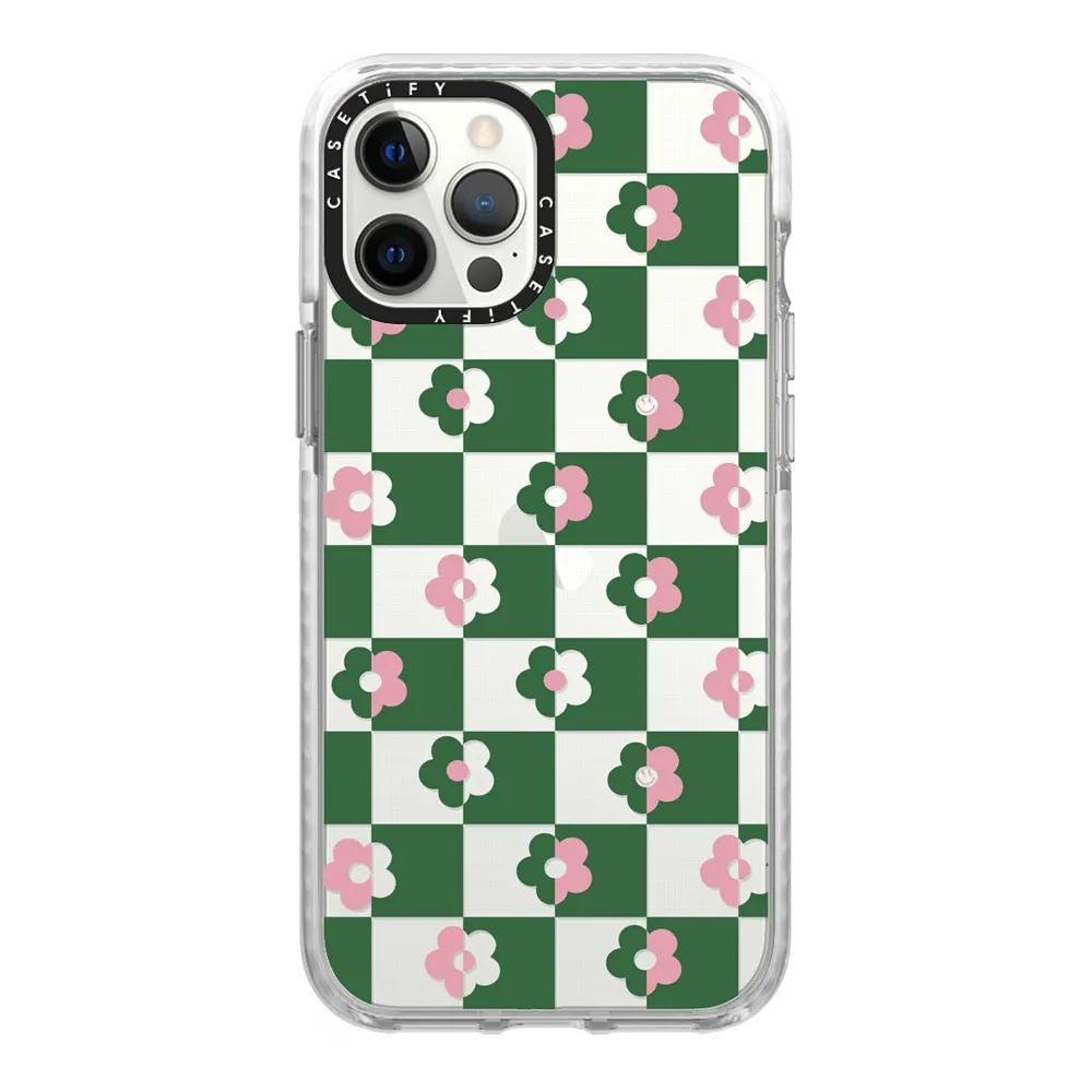 Floral checkerboard