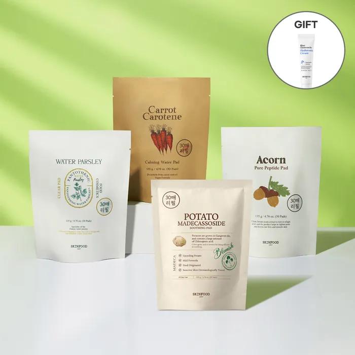 [블루 캐모마일 크림 15ml 증정/총 4개묶음] 패드 리필 교차 3+1