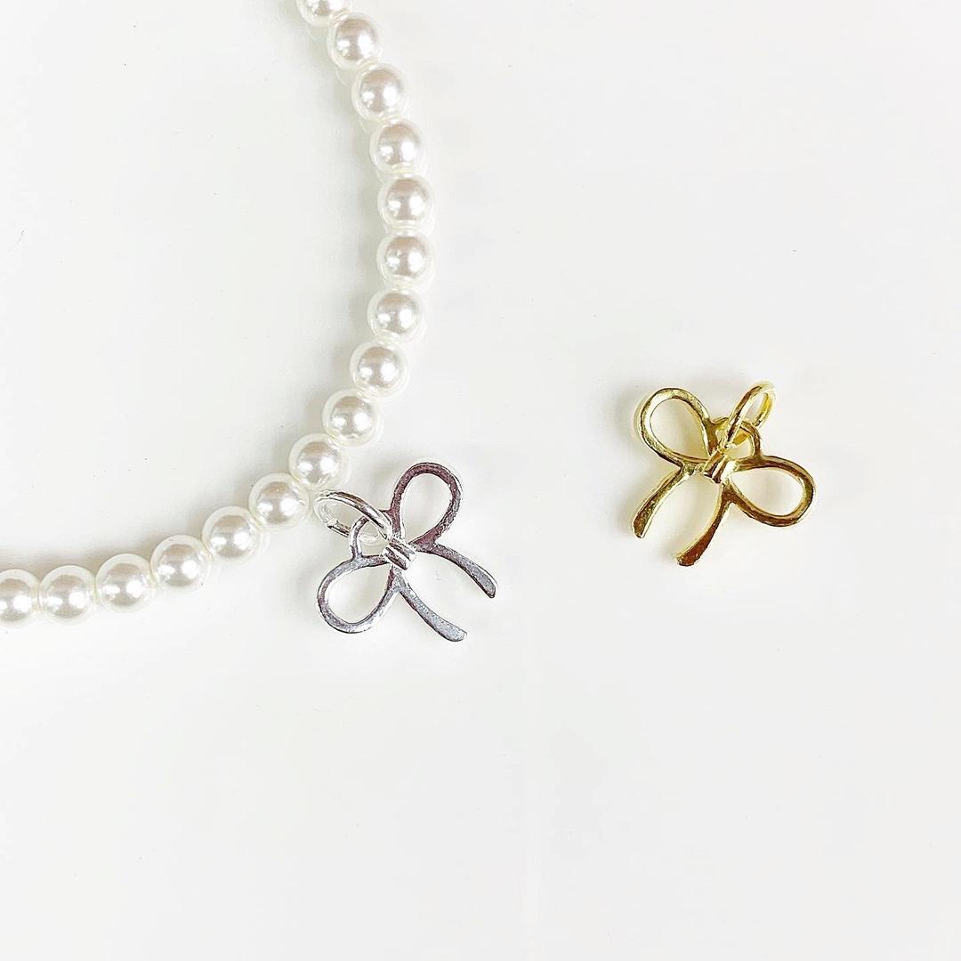 실버925 리본 펜던트 참형 / 팔찌재료 / 목걸이재료