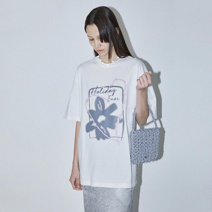 FLOWER GRAPHIC T-SHIRT - WHITE