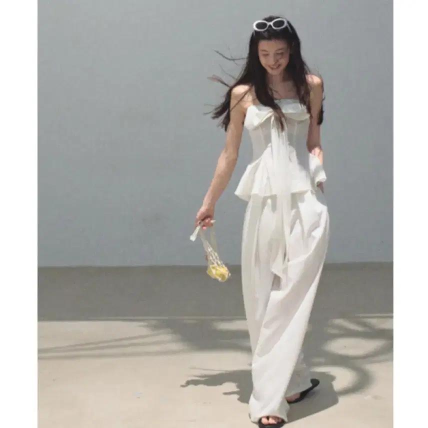 OAKMOO 팬츠 루즈핏 와이드 레그 팬츠