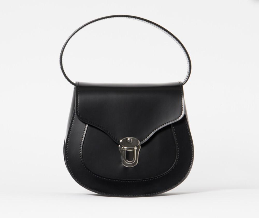 꼼데가르송  플랩 미니 소가죽 핸들백  18cm