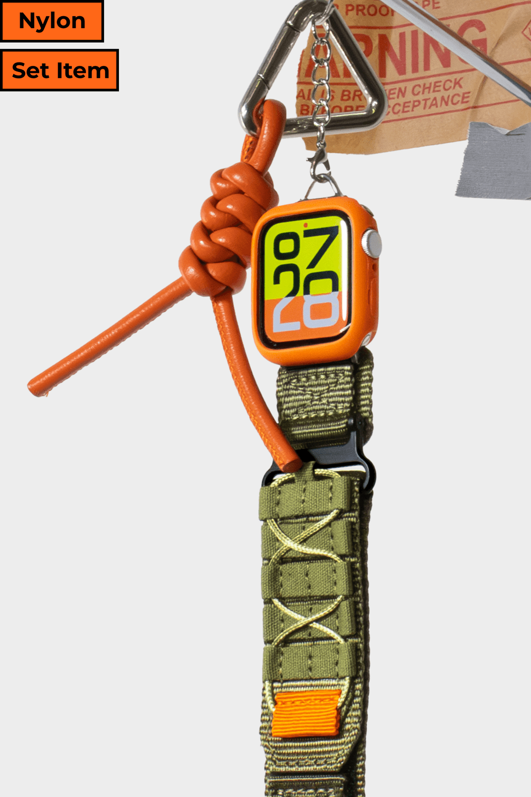 (nylon set.) 005 (khaki) + soft case (orange)