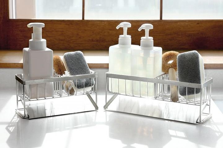 프리미엄 스텐304  베이직 물빠짐 수세미 거치대 (2size)