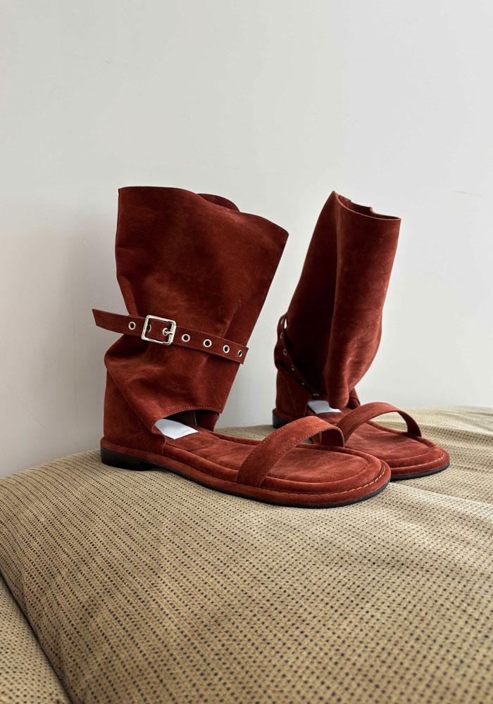 스퀘어토 라운드 스트랩 슬라이드 1.5cm 2컬러